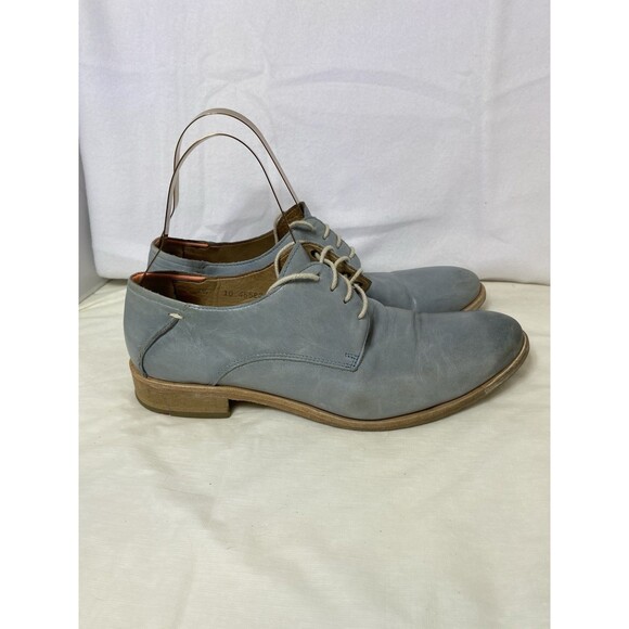 Men's Lloyd Powder Blue Leather Oxfords Made in Germany Style# Gardell US 7.5 - Picture 2 of 8